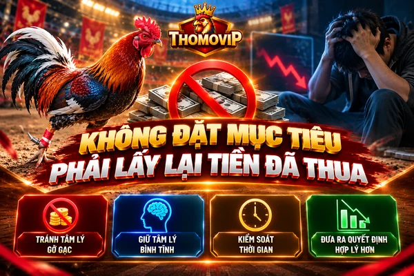 Không đặt mục tiêu lấy lại tiền đã thua khi tham gia THOMOVIP và duy trì tâm lý bình tĩnh