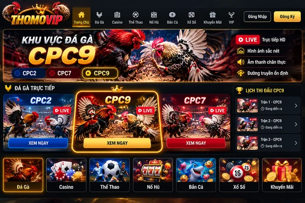 Khu vực CPC9 trên giao diện THOMOVIP